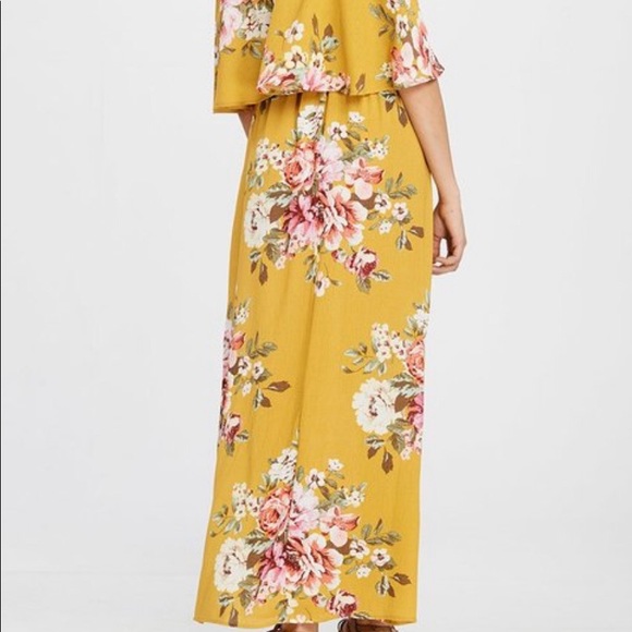 NWT! Boutique Mustard Maxi Dress. - Picture 2 of 2